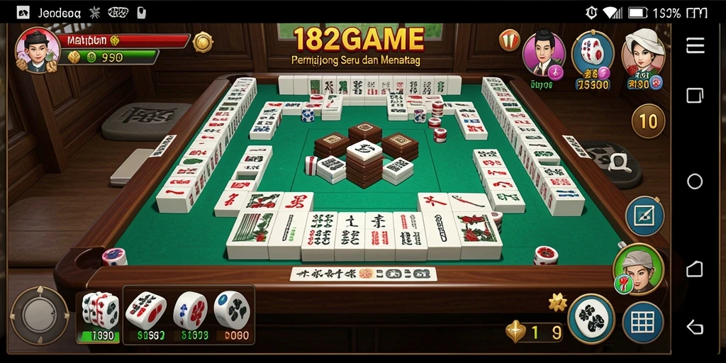 Screenshot gameplay Mahjong 182GAME yang menampilkan tantangan seru.