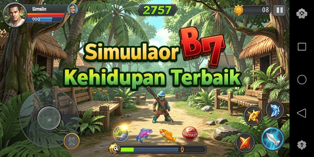 Gameplay imersif dan menarik dari 2757 yang menampilkan kehidupan virtual.
