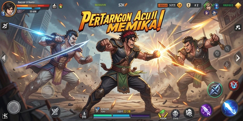 Gameplay mendebarkan dengan pertarungan seru di 5ZK.