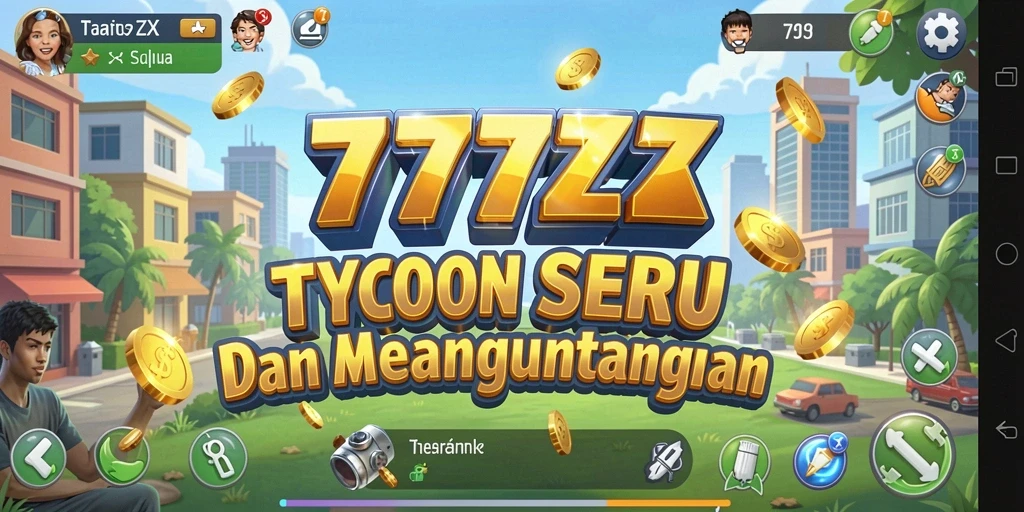 Tangkapan layar dari gameplay Tycoon yang seru di 777ZX.