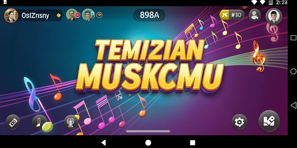 Screenshot gameplay 898A yang menampilkan keseruan bermain musik.