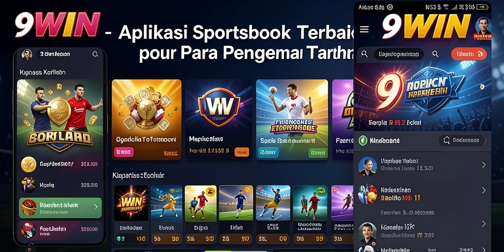 Screenshot utama 9WIN menampilkan taruhan olahraga yang aktif dan seru.