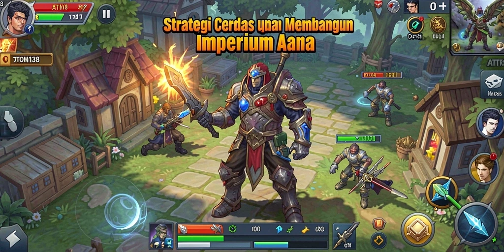 Screenshot utama ATOM138 menampilkan serangan strategis yang mendebarkan.