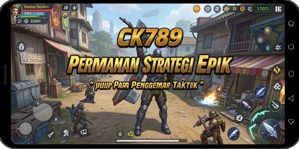 Screenshot gameplay CK789 menampilkan pertarungan strategi yang epik.
