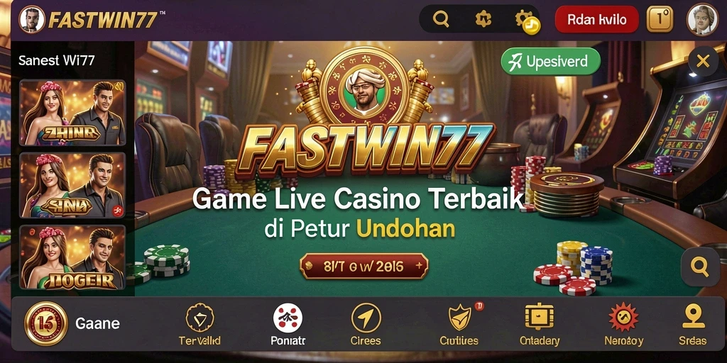 Tampilan gameplay Live Casino yang menarik di FASTWIN77.