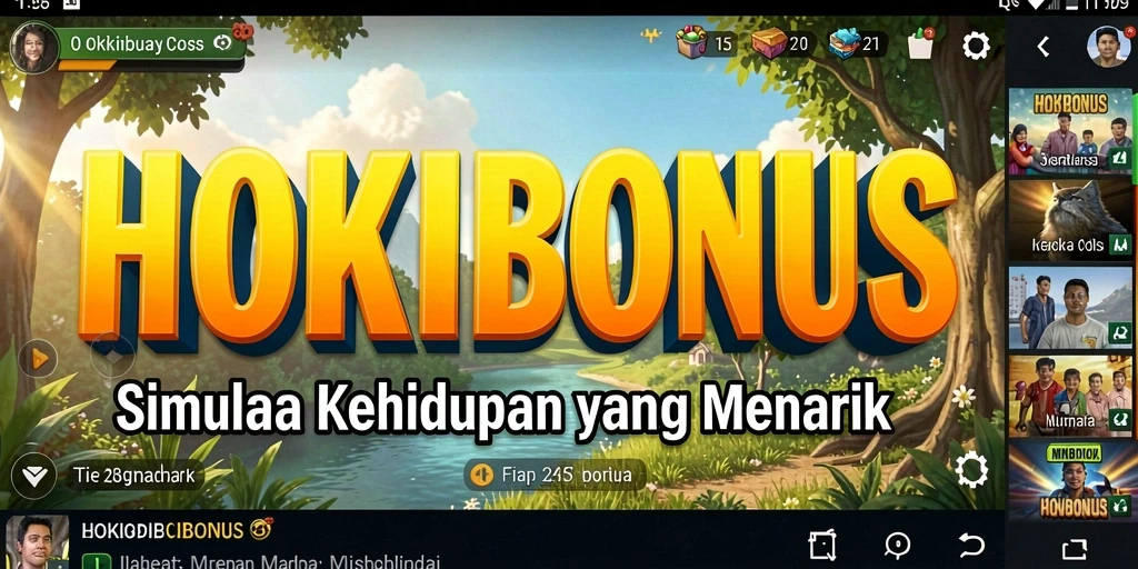 Tangkapan layar utama dari HOKIBONUS menampilkan momen gameplay yang seru dan interaktif.