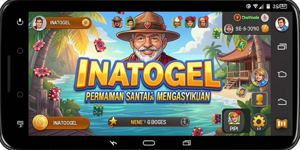 Tampilan gameplay INATOGEL yang penuh warna dan menarik.