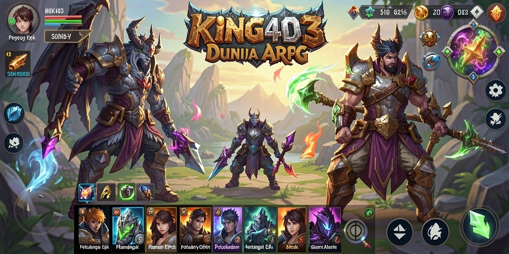 Tampilan permainan ARPG yang seru dan mendebarkan dari KING403.