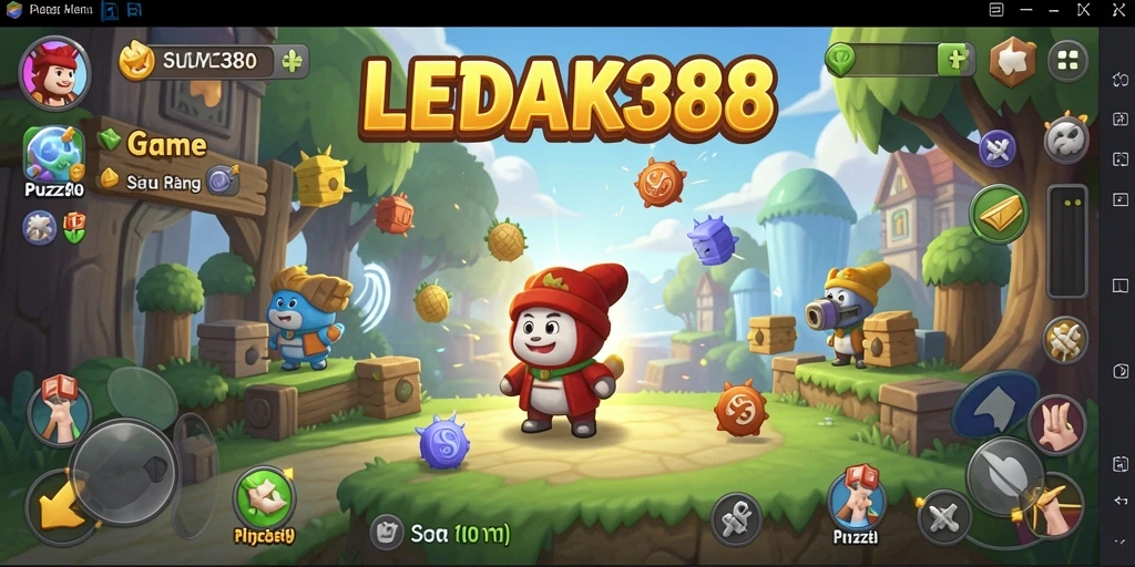 Screenshot game LEDAK388 menampilkan gameplay Puzzle yang menantang.