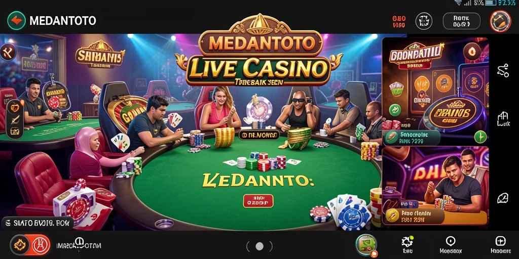 Tampilan menarik dari gameplay Live Casino MEDANTOTO yang seru dan interaktif.
