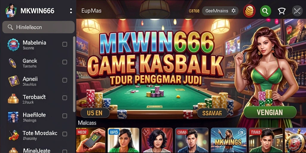 Screenshot gameplay MKWIN666 yang menampilkan suasana Kasino yang nyata.