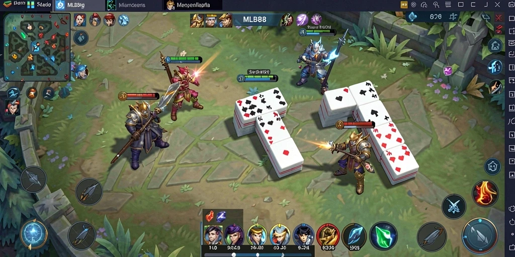 Tampilan gameplay seru dalam permainan Domino MLBB8.