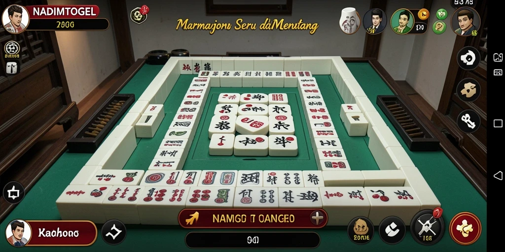 Screenshot gameplay NADIMTOGEL menampilkan tantangan Mahjong yang menarik.