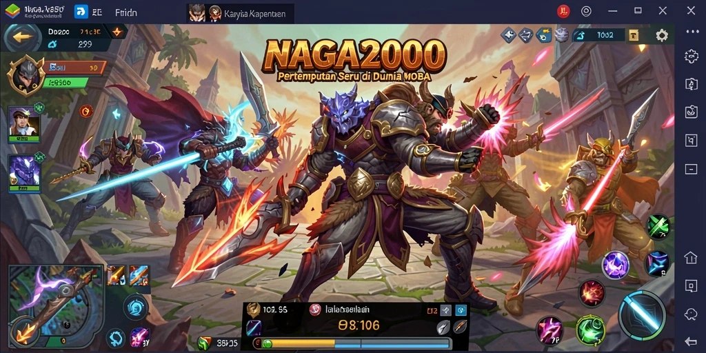 Gameplay seru dan strategi kolaboratif dalam NAGA2000.