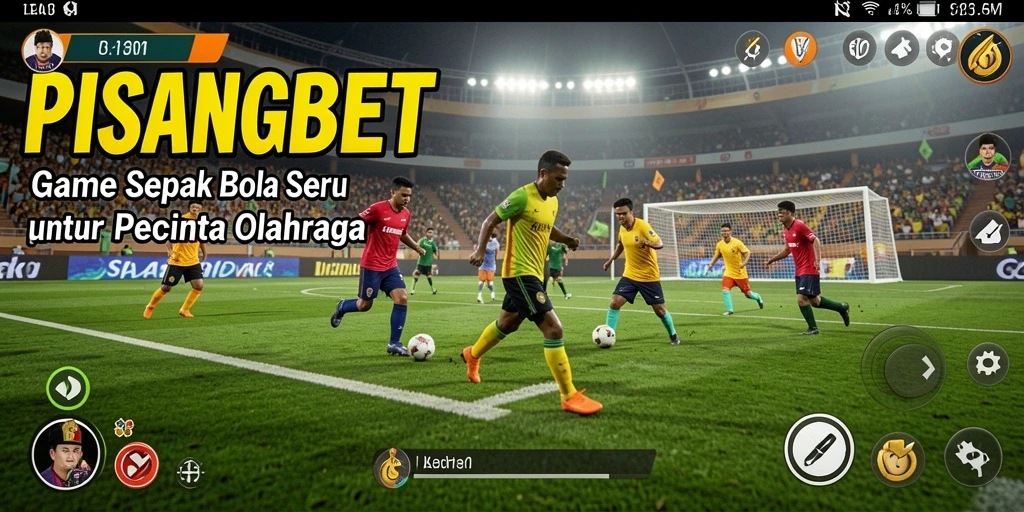 Tangkapan layar utama PISANGBET menampilkan aksi sepak bola yang seru dan dinamis.