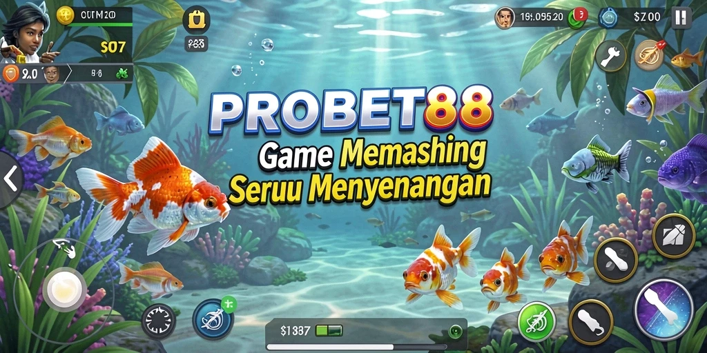 Gameplay menangkap ikan yang seru dan menantang di PROBET88.