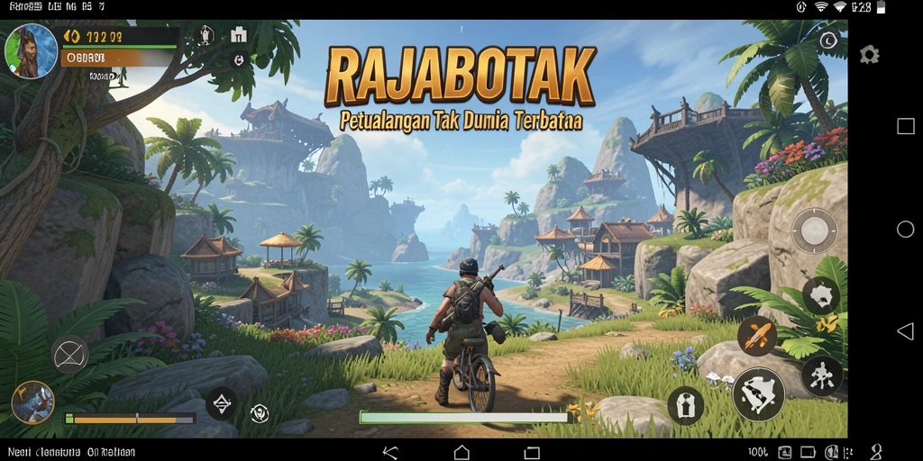 Screenshot gameplay <strong>RAJABOTAK</strong> menunjukkan petualangan seru di dunia terbuka.