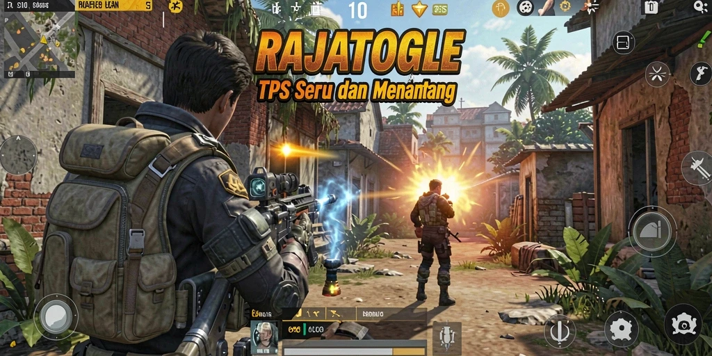 Tampilan gameplay RAJATOGEL dengan aksi mendebarkan.