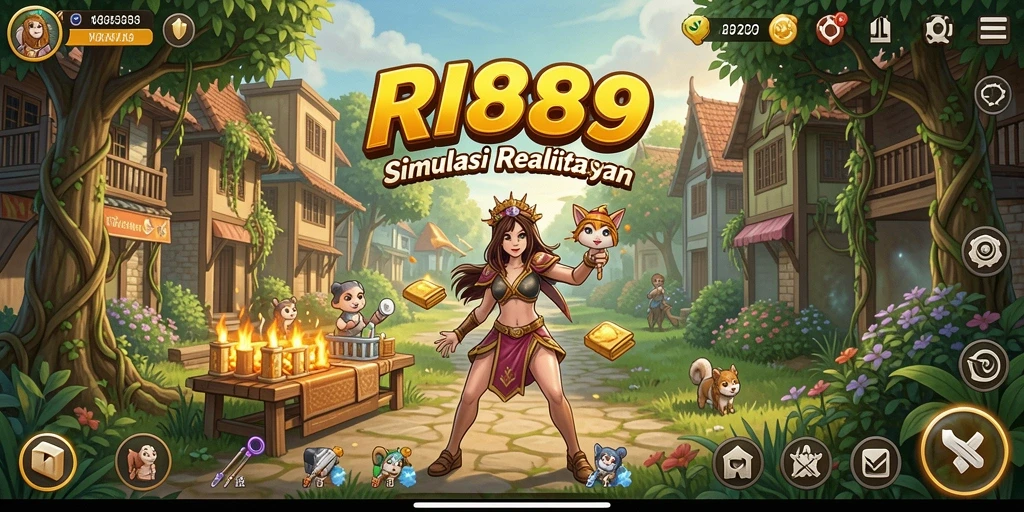 Tangkapan layar menunjukkan gameplay realistis di RI889.