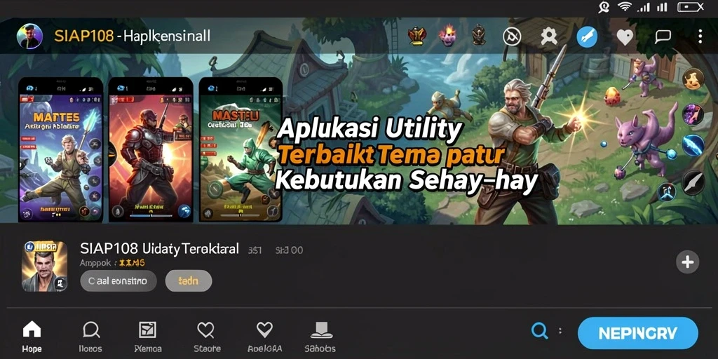 Screenshot SIAP108 yang menampilkan antarmuka pengguna yang menarik.