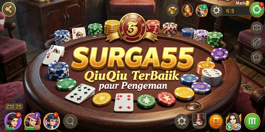 Tampilan permainan QiuQiu yang seru dan menarik.
