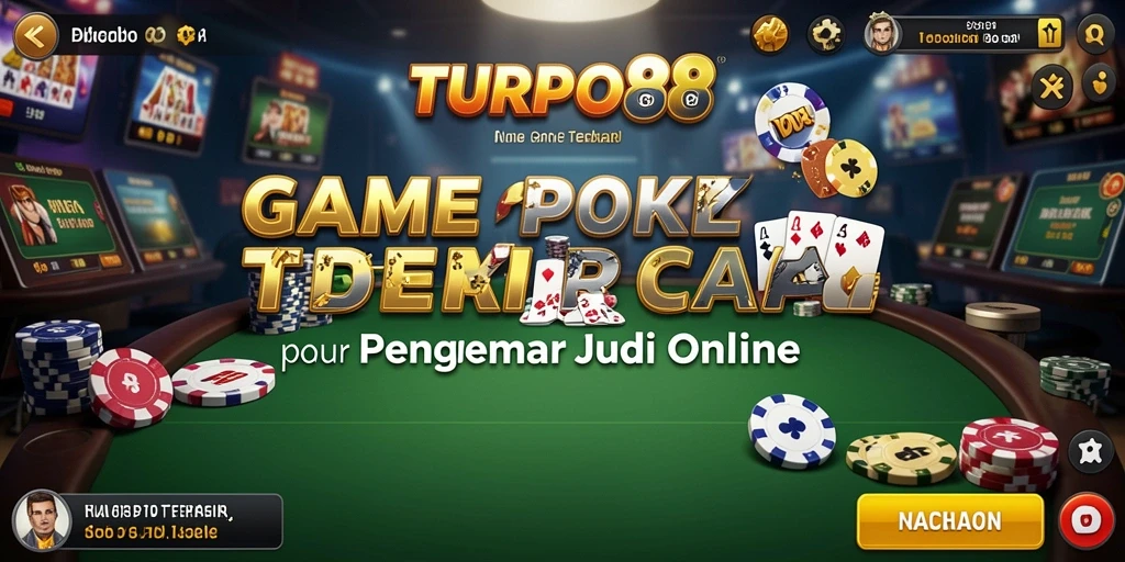 Tampilan gameplay seru Poker di TURBO88 yang penuh aksi.