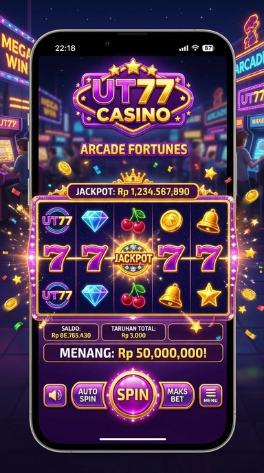 Tampilan utama ut77 dengan berbagai pilihan aplikasi.
